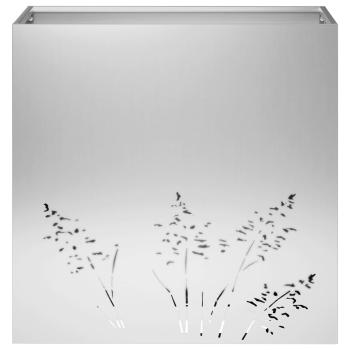 Garten-Pflanzgefäß Silber 50 x 30 x 49 cm Verzinkter Stahl