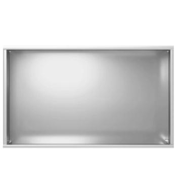 Garten-Pflanzgefäß Silber 50 x 30 x 49 cm Verzinkter Stahl