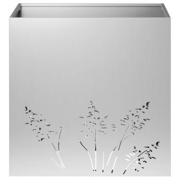 Garten-Pflanzgefäß 2 Stk. Silber 50 x 50 x 49 cm
