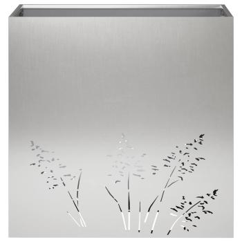 Garten-Pflanzgefäß Silber 50 x 30 x 49 cm Edelstahl
