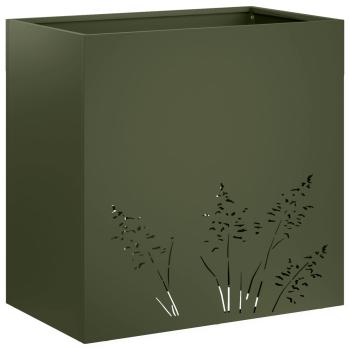 Garten-Pflanzgefäß 2 Stk. Olivgrün 50 x 30 x 49 cm