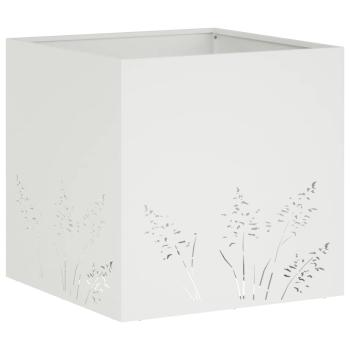Garten-Pflanzgefäß 2 Stk. Weiß 50 x 50 x 49 cm