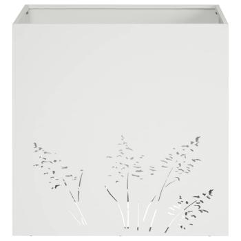 Garten-Pflanzgefäß 2 Stk. Weiß 50 x 50 x 49 cm
