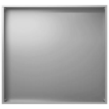Garten-Pflanzgefäß Silber 50 x 50 x 49 cm Verzinkter Stahl