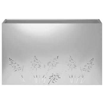 Garten-Pflanzgefäß 2 Stk. Silber 80 x 20 x 49 cm