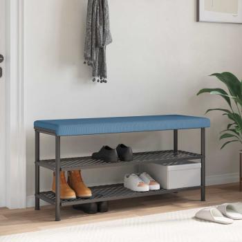 ARDEBO.de - Bankkissen Cord Blau Tiefe 35 cm