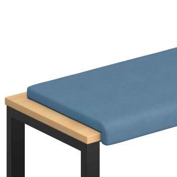 Bankkissen Cord Blau Tiefe 35 cm