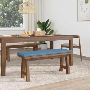 Bankkissen Cord Blau Tiefe 35 cm