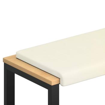 Bankkissen Cord Creme Tiefe 35 cm