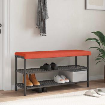 ARDEBO.de - Bankkissen Cord Rot-Orange Tiefe 35 cm