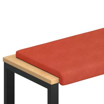 Bankkissen Cord Rot-Orange Tiefe 35 cm