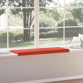 Bankkissen Cord Rot-Orange Tiefe 35 cm
