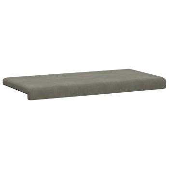 Bankkissen Cord Hellgrau Tiefe 35 cm