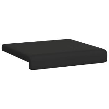 Bankkissen 4 stk. Strukturiertes Samt Schwarz Tiefe 35 cm