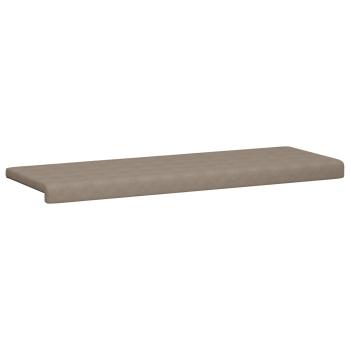 Bankkissen Mikrofaser Taupe Tiefe 35 cm