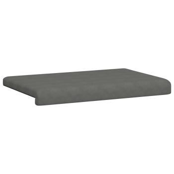Bankkissen Mikrofaser Dunkelgrau Tiefe 35 cm