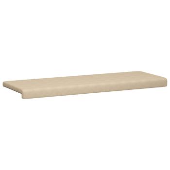 Bankkissen Mikrofaser Creme Tiefe 35 cm