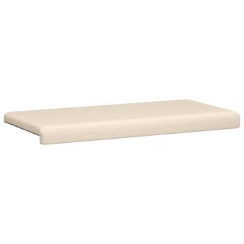 Bankkissen Mikrofaser Beige Tiefe 35 cm