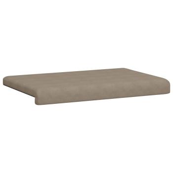 Bankkissen Mikrofaser Taupe Tiefe 35 cm