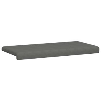 Bankkissen Mikrofaser Dunkelgrau Tiefe 35 cm