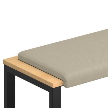 Bankkissen Strukturiertes Samt Sand Tiefe 35 cm