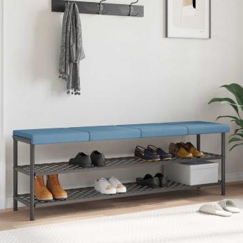 ARDEBO.de - Bankkissen 4 stk. Cord Blau Tiefe 35 cm