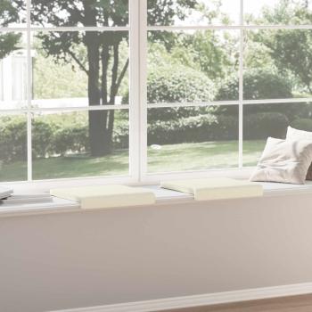 Bankkissen 2 stk. Cord Creme Tiefe 35 cm