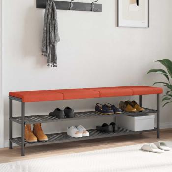 ARDEBO.de - Bankkissen 4 stk. Cord Rot-Orange Tiefe 35 cm