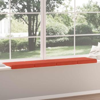 Bankkissen 4 stk. Cord Rot-Orange Tiefe 35 cm