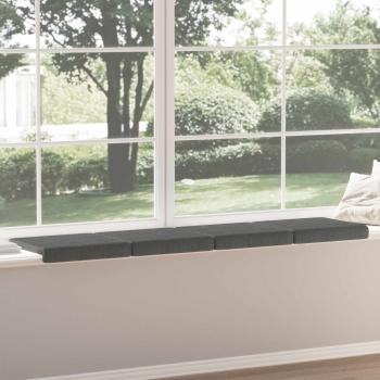 Bankkissen 4 stk. Cord Dunkelgrau Tiefe 35 cm
