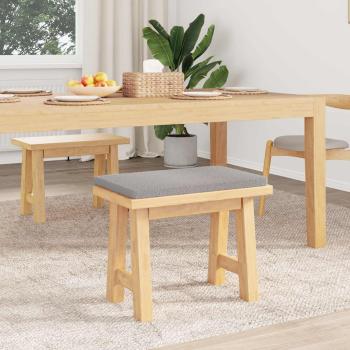 Bankkissen Sherpa-Stoff Hellgrau Tiefe 35 cm