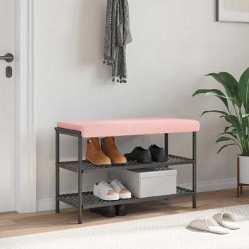 ARDEBO.de - Bankkissen Sherpa-Stoff Rosa Tiefe 35 cm