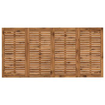 Gartentisch Natürlich und Schwarz 147 x 88,5 x 75 cm