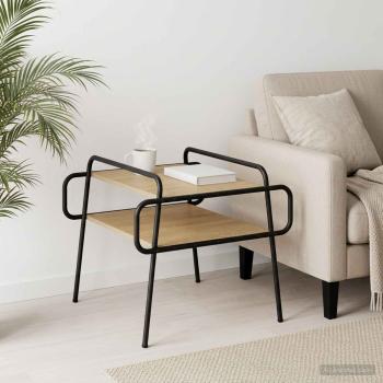 ARDEBO.de - Couchtisch Sonoma-Eiche 50 x 50 x 51 cm Holzwerkstoff