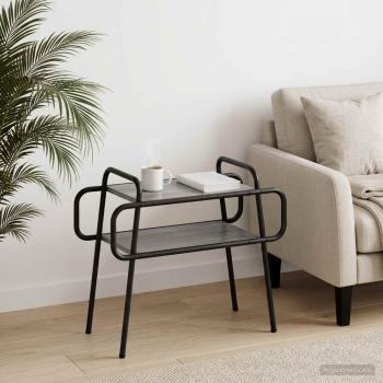 ARDEBO.de - Couchtisch Grau Sonoma 60 x 30 x 51 cm Holzwerkstoff