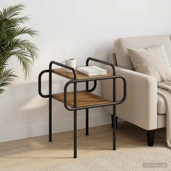 ARDEBO.de - Couchtisch Artisan-Eiche 40 x 40 x 51 cm Holzwerkstoff