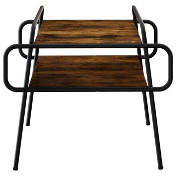Couchtisch Geräucherte Eiche 60 x 60 x 51 cm Holzwerkstoff