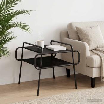 ARDEBO.de - Couchtisch Schwarze Eiche 60 x 60 x 51 cm Holzwerkstoff