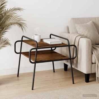 ARDEBO.de - Couchtisch Altholz 60 x 60 x 51 cm Holzwerkstoff
