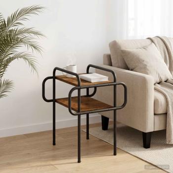 ARDEBO.de - Couchtisch Altholz 40 x 40 x 51 cm Holzwerkstoff