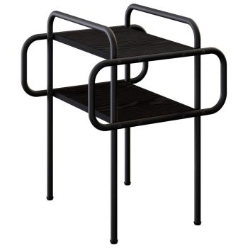 Couchtisch Schwarze Eiche 40 x 40 x 51 cm Holzwerkstoff