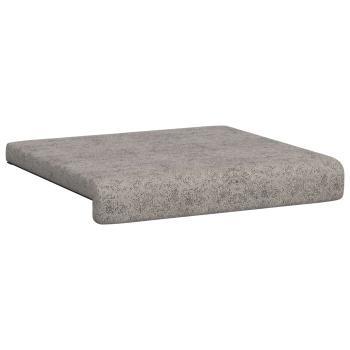 Bankkissen 2 stk. Kunstwildleder Hellgrau Tiefe 35 cm