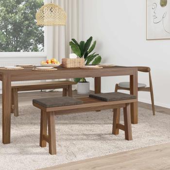 Bankkissen 4 stk. Kunstwildleder Dunkelgrau Tiefe 35 cm