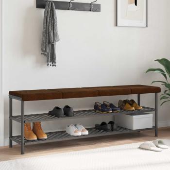 ARDEBO.de - Bankkissen 4 stk. Kunstwildleder Braun Tiefe 35 cm