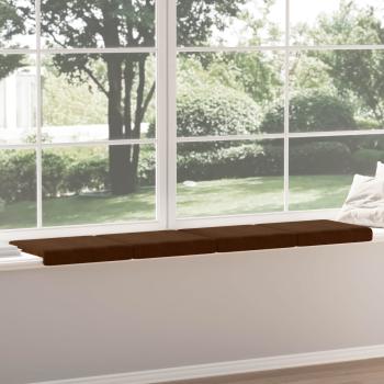Bankkissen 4 stk. Kunstwildleder Braun Tiefe 35 cm
