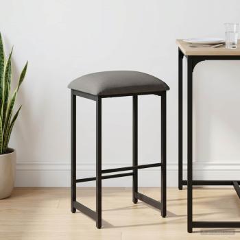 ARDEBO.de - Barhocker Dunkelgrau 40 x 32 x 74 cm Holzwerkstoff