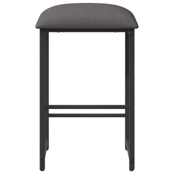 Barhocker Hellgrau 40 x 32 x 74 cm Holzwerkstoff