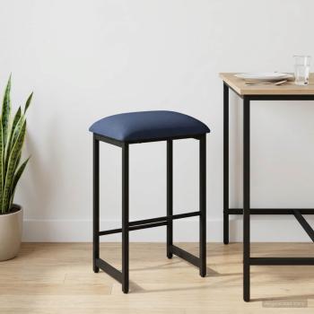 ARDEBO.de - Barhocker Blau 40 x 32 x 64 cm Holzwerkstoff