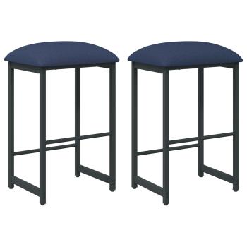 Barhocker 2 Stk. Blau 40 x 32 x 64 cm Holzwerkstoff