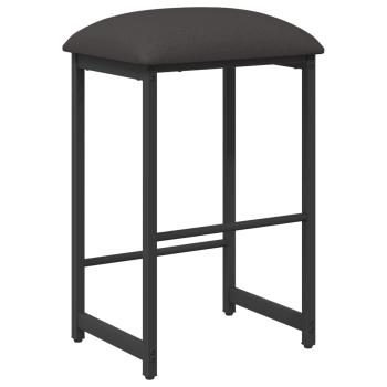 Barhocker Dunkelgrau 40 x 32 x 64 cm Holzwerkstoff